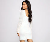 Mini-robe brodée à sequins Ivy